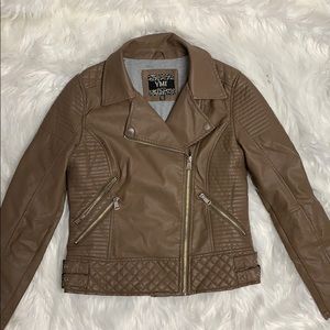 Faux leather jacket